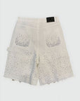 Paper Money Crystalized Shorts White
