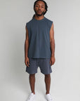 LENOX AVE MIDNIGHT BLUE SLEEVELESS TEE