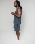 LENOX AVE MIDNIGHT BLUE SLEEVELESS TEE