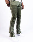 Paper Money Currency Carpenter Flare Olive
