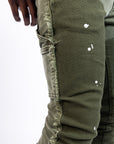 Paper Money Currency Carpenter Flare Olive