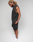 LENOX AVE BLACK SLEEVELESS TEE