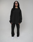 LENOX AVE BLACK LONG SLEEVE TEE