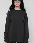 LENOX AVE BLACK LONG SLEEVE TEE