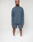 LENOX AVE MIDNIGHT BLUE LONG SLEEVE TEE