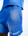 Paper Money Diamond Short Blue