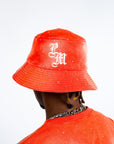 Paper Money Diamond Bucket Hat Red