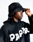Paper Money Paper Hoodie Black