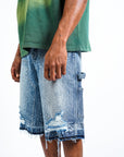Paper Money Crystalized Shorts in Blue
