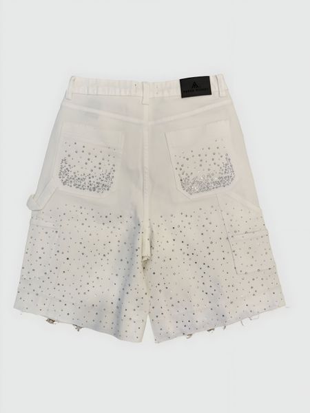 Paper Money Crystalized Shorts White