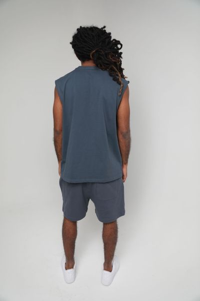 LENOX AVE MIDNIGHT BLUE SLEEVELESS TEE