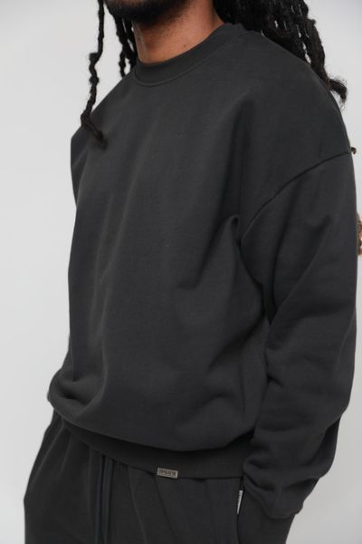 LENOX AVE BLACK SWEATSHIRT