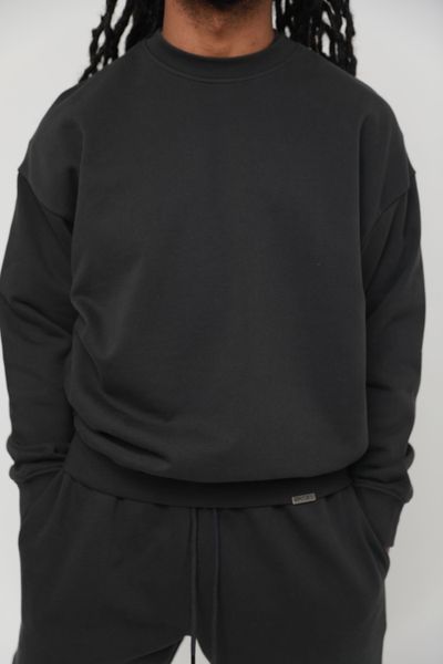 LENOX AVE BLACK SWEATSHIRT