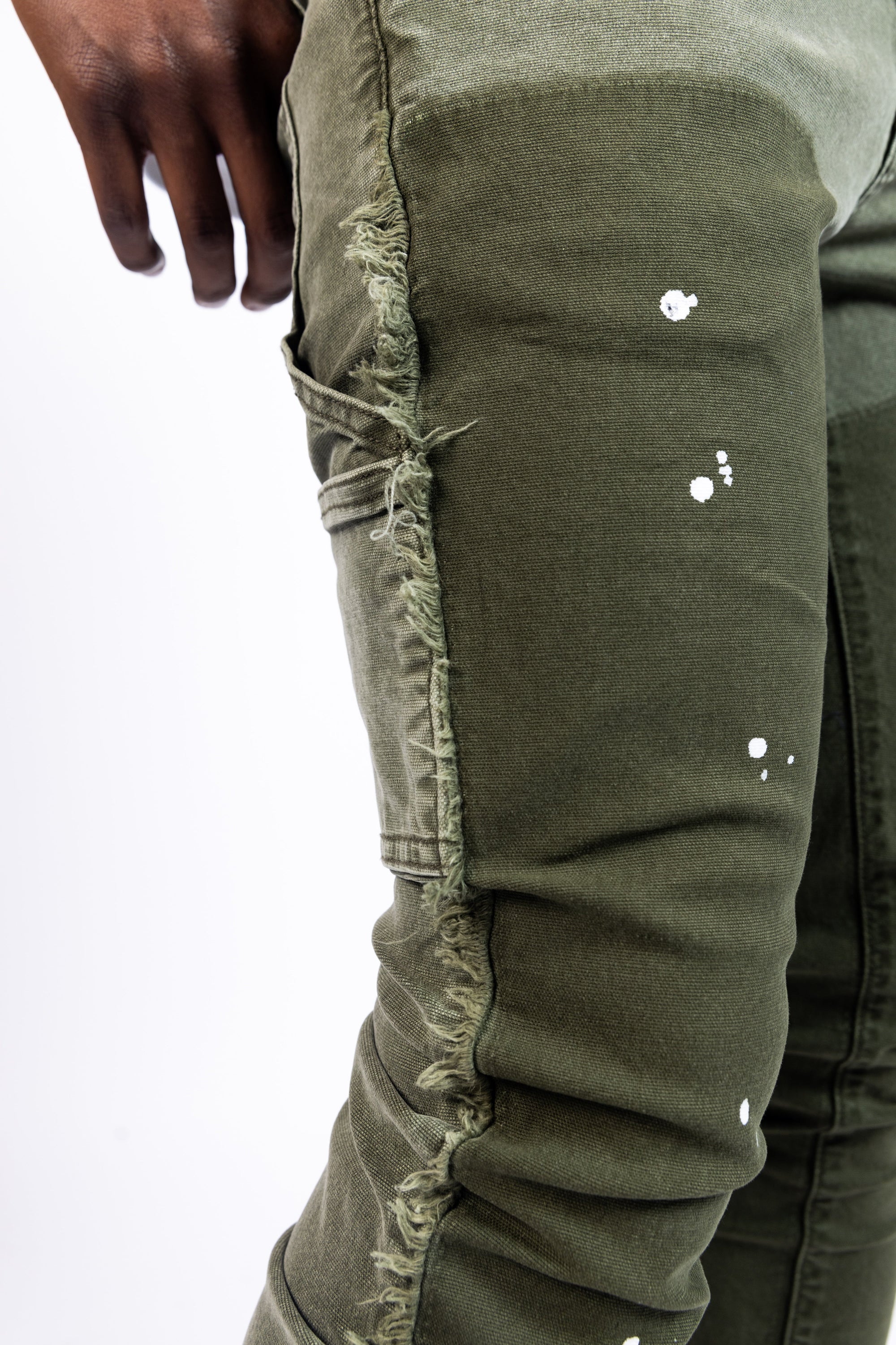 Paper Money Currency Carpenter Flare Olive