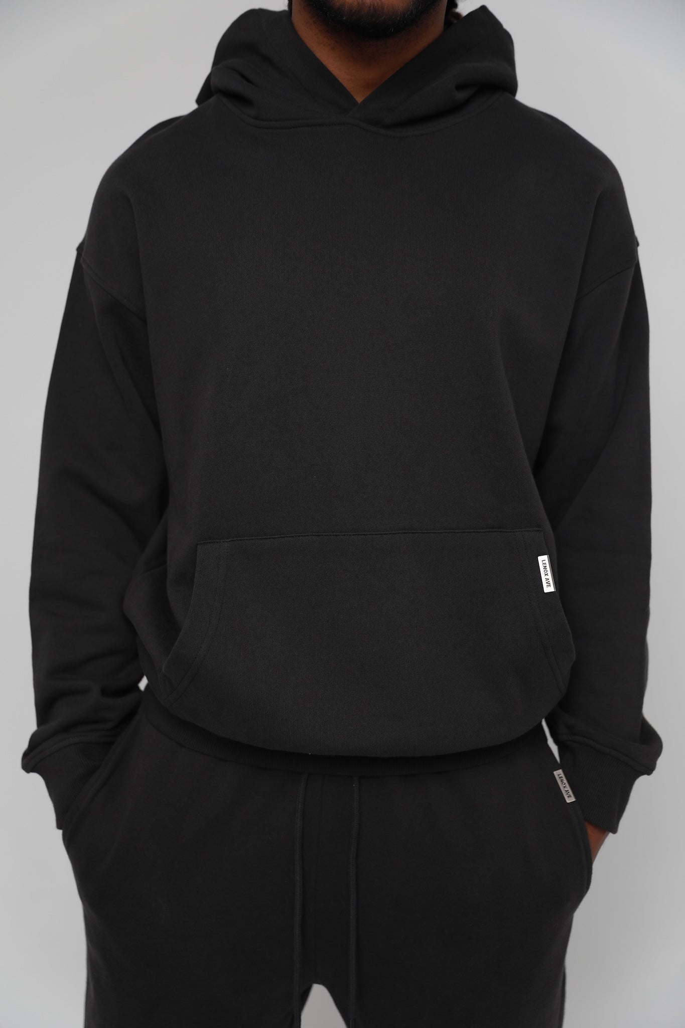 LENOX AVE BLACK HOODIE