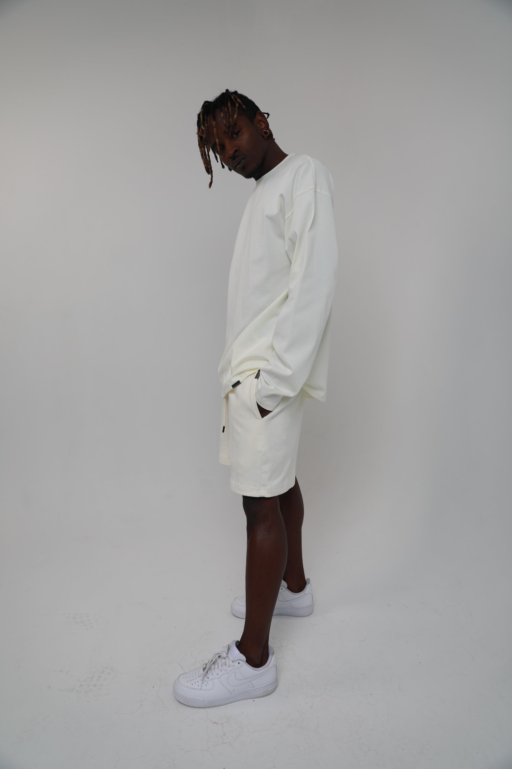 LENOX AVE BONE LONG SLEEVE TEE