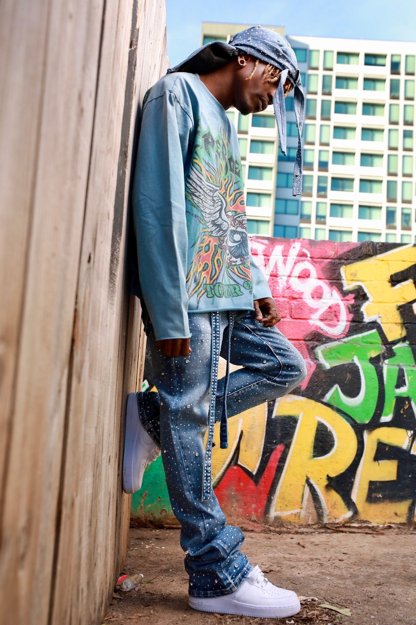 Paper Money Stargazer Durag Blue