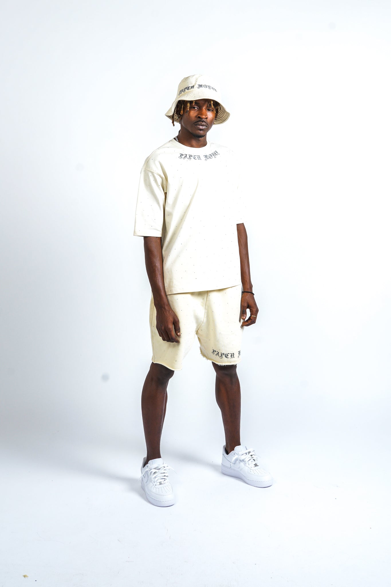Paper Money Diamond Bucket Hat Ivory