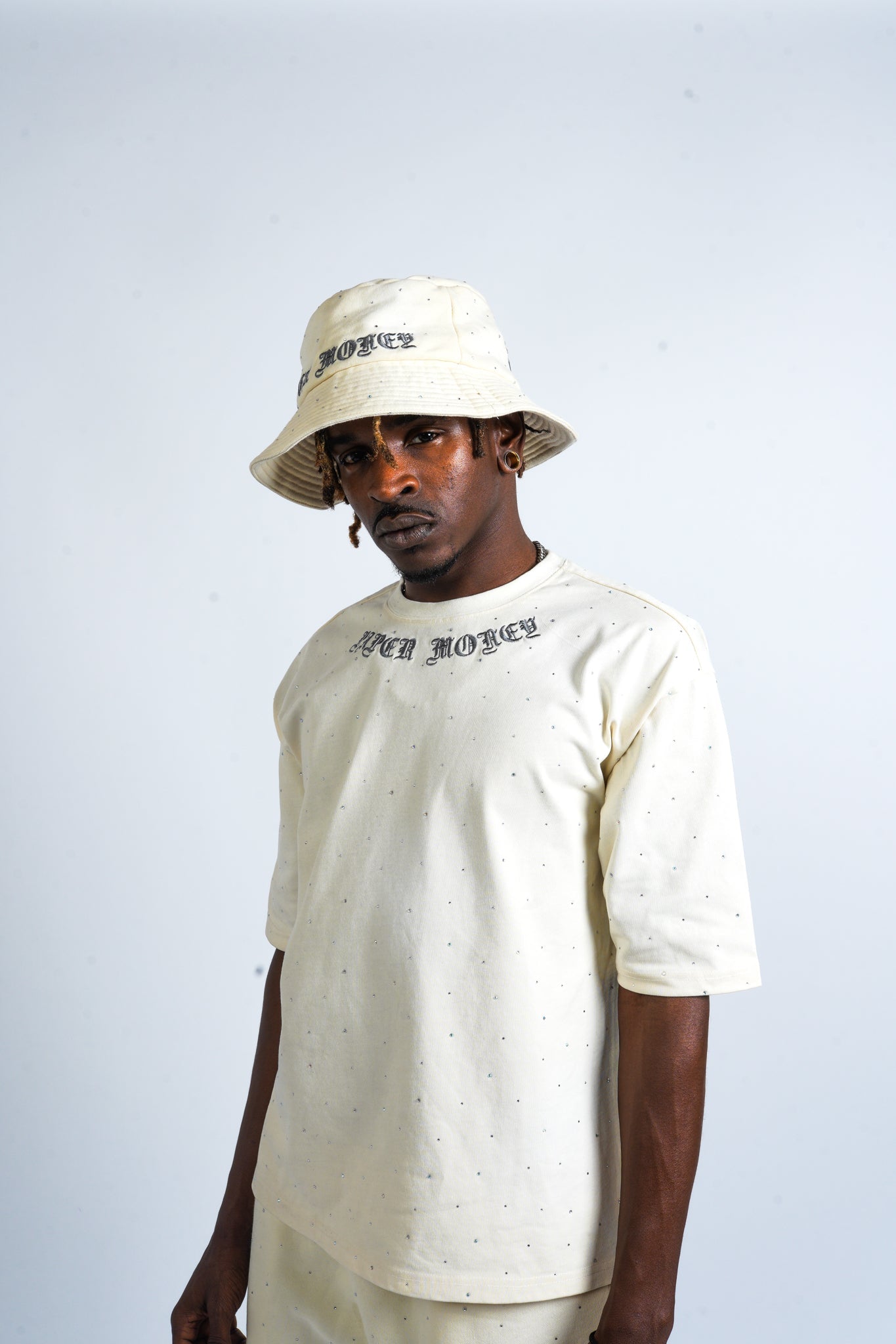Paper Money Diamond Bucket Hat Ivory