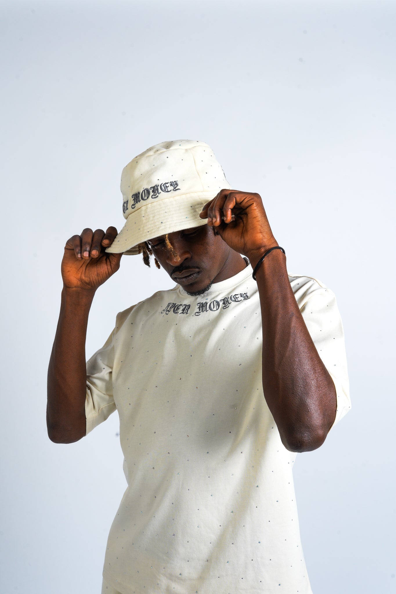 Paper Money Diamond Bucket Hat Ivory