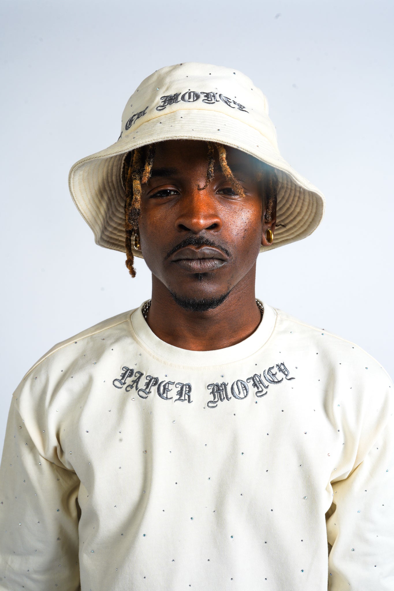 Paper Money Diamond Bucket Hat Ivory