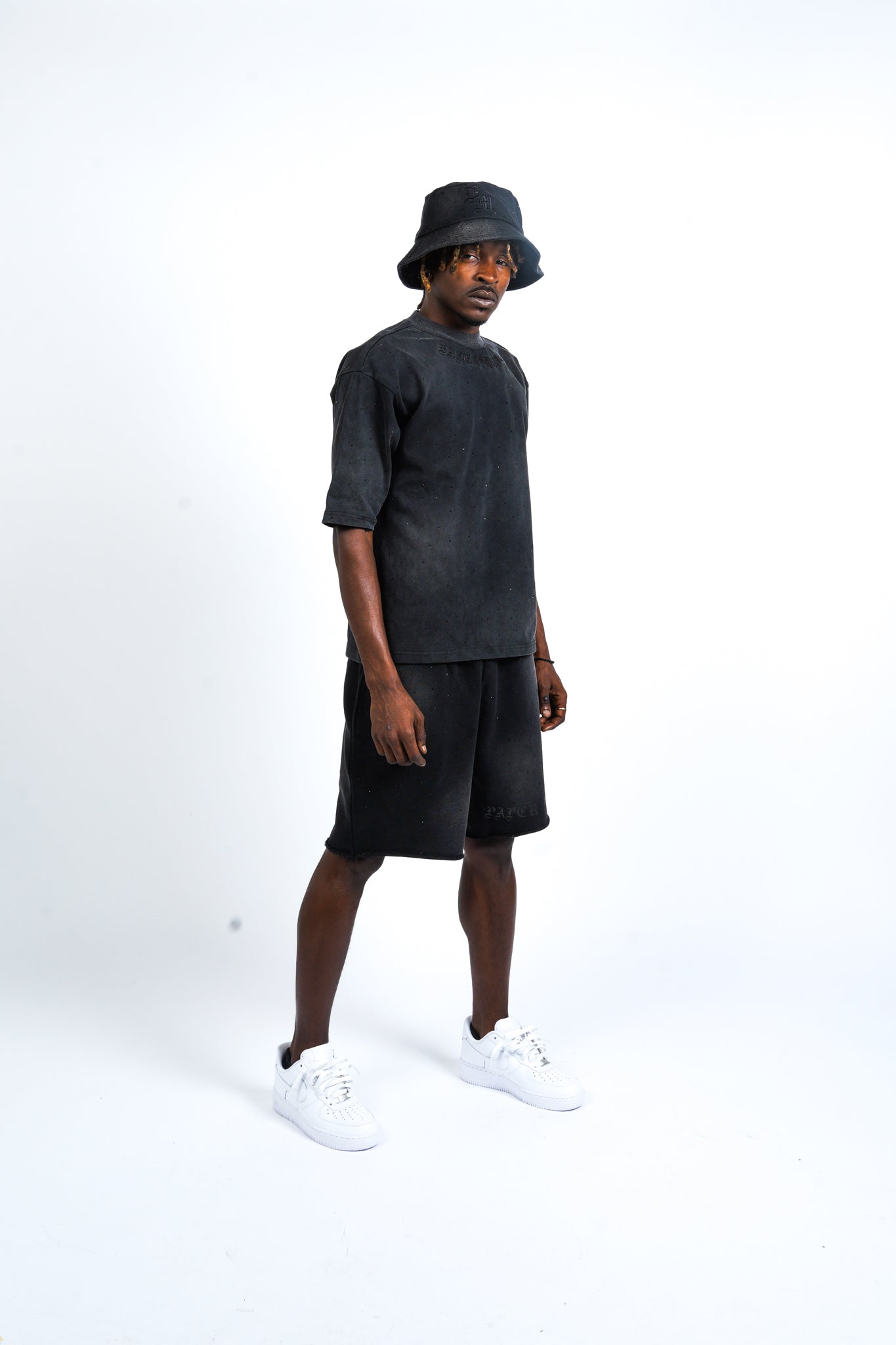 Paper Money Diamond Short Black