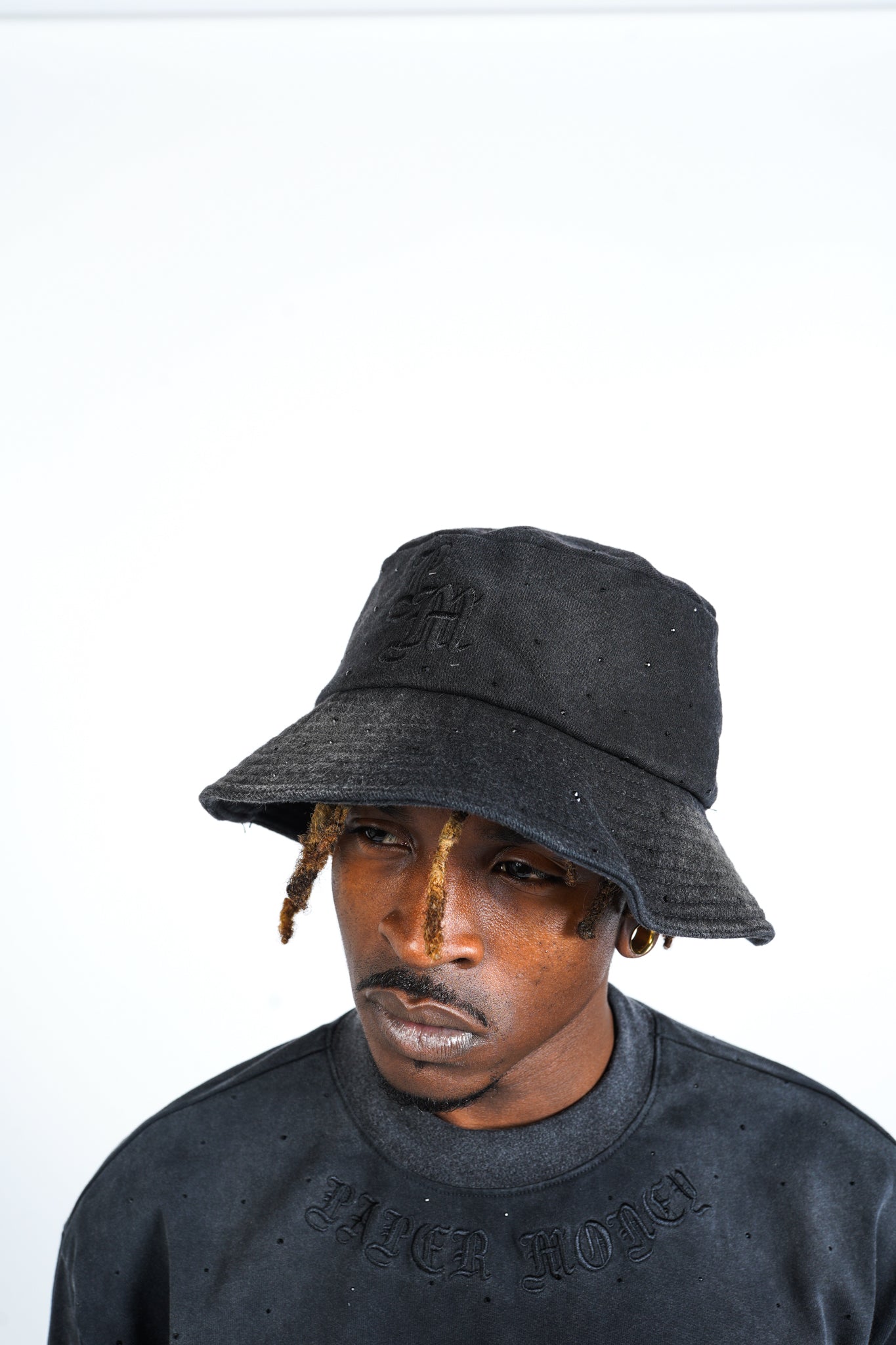 Paper Money Diamond Bucket Hat Black