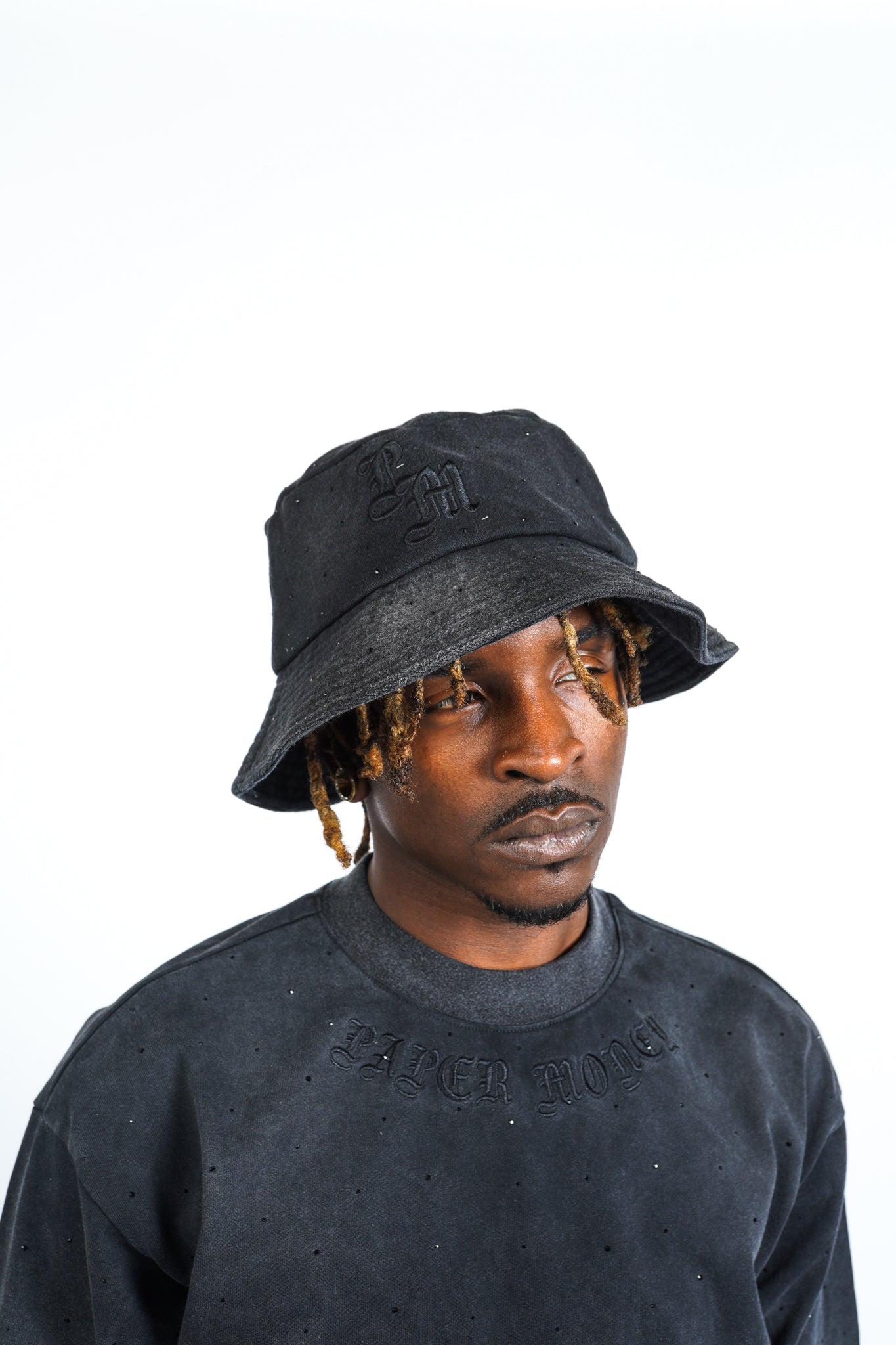 Paper Money Diamond Bucket Hat Black