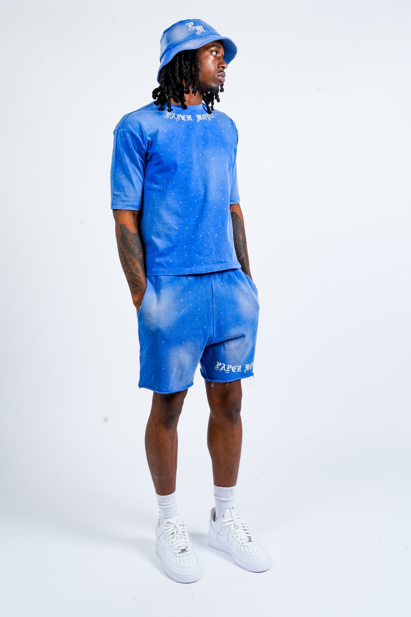 Paper Money Diamond Bucket Hat Blue