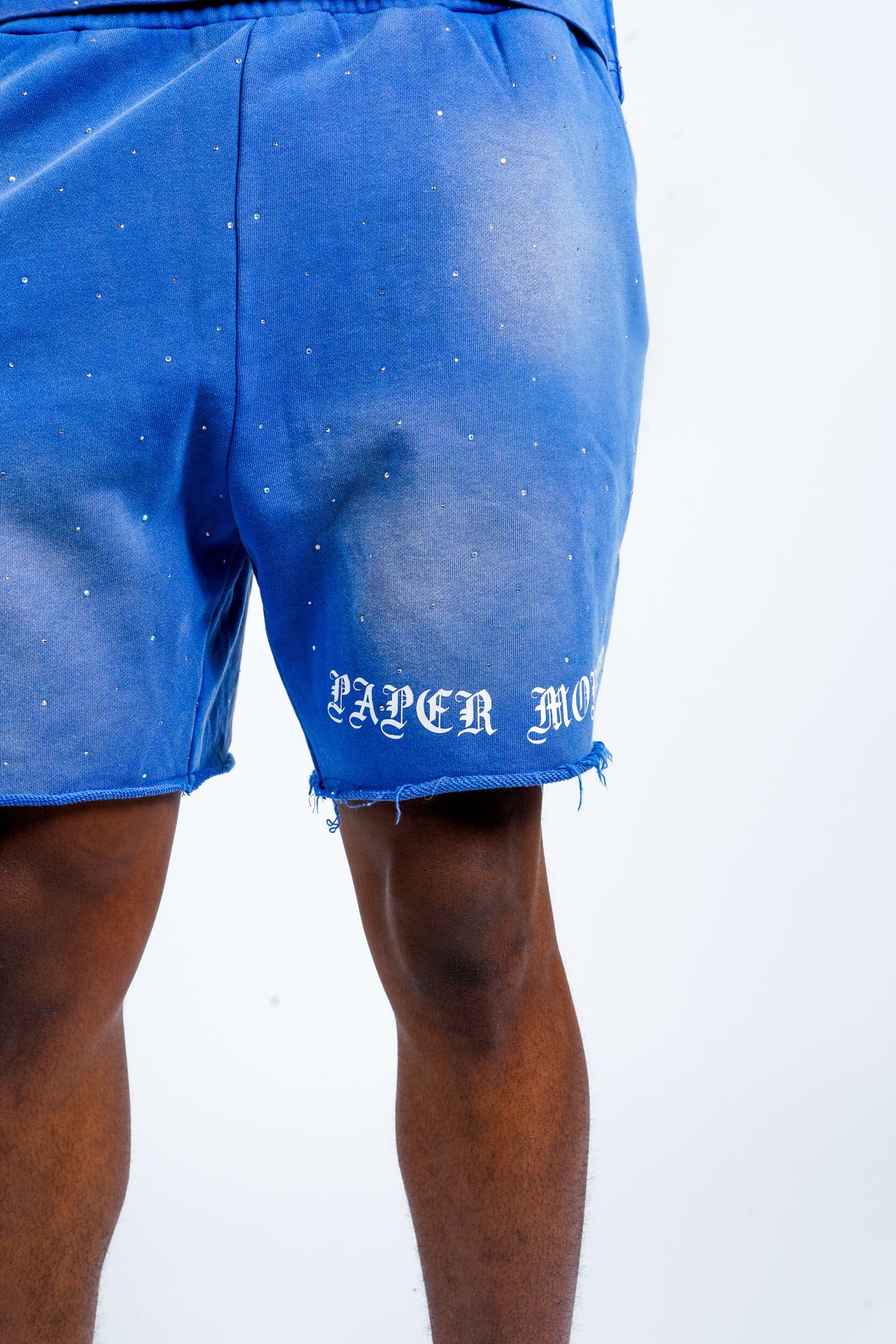Paper Money Diamond Short Blue