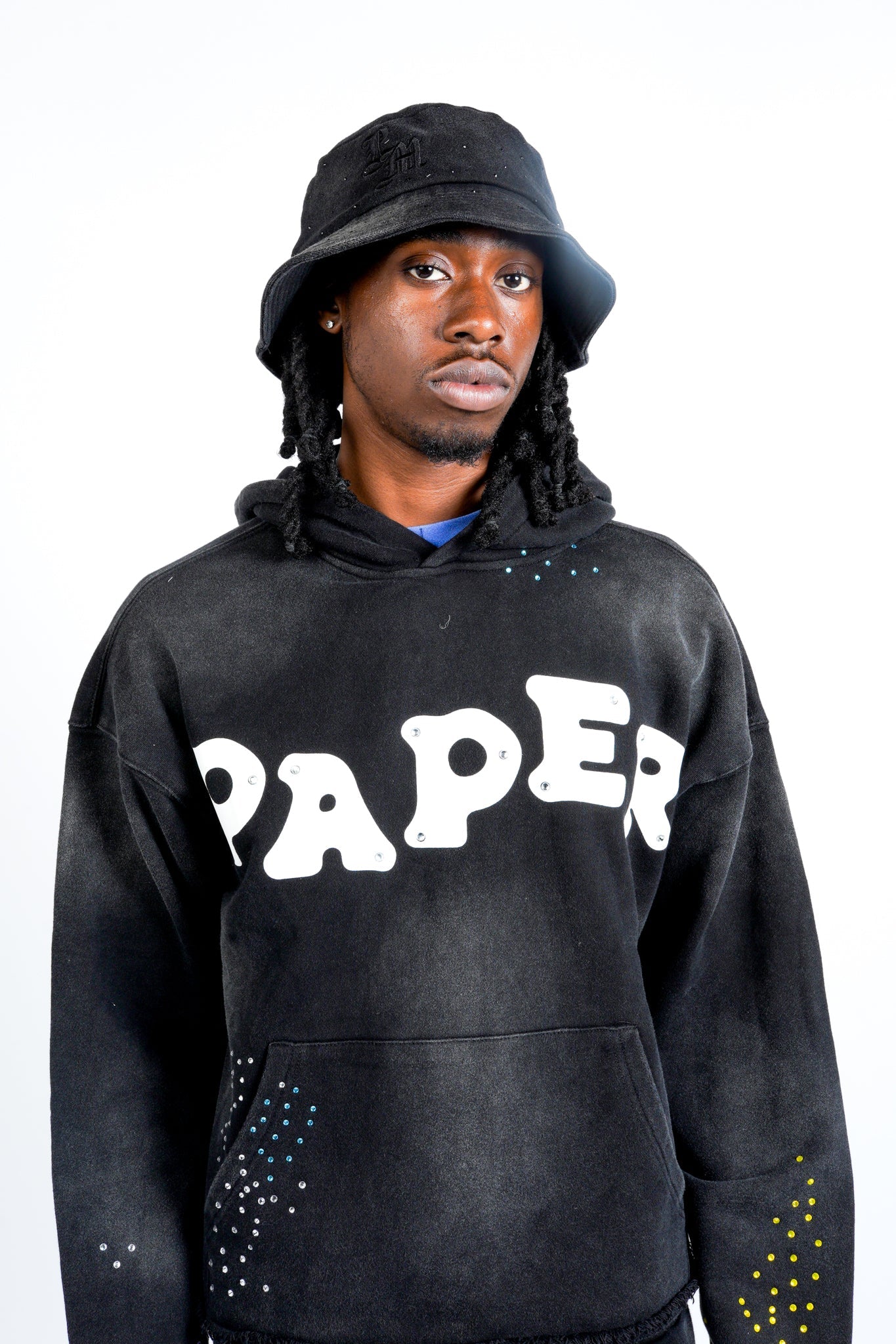 Paper Money Paper Hoodie Black