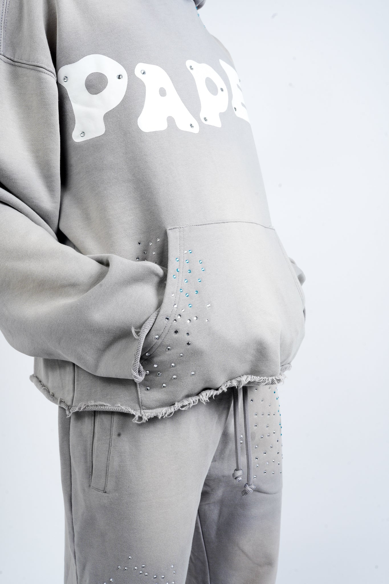 Paper Money Paper Hoodie Grey