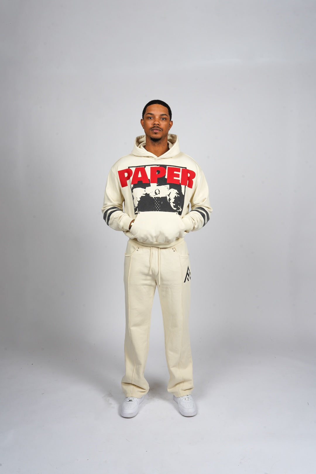 Paper Money 777 Hoodie - Bone