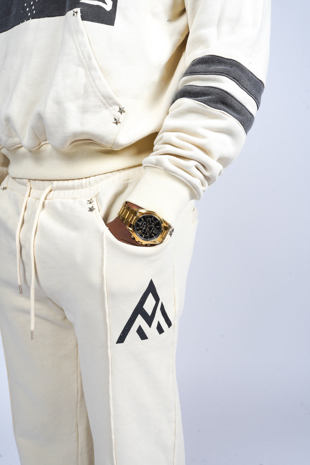 Paper Money 777 Joggers - Bone