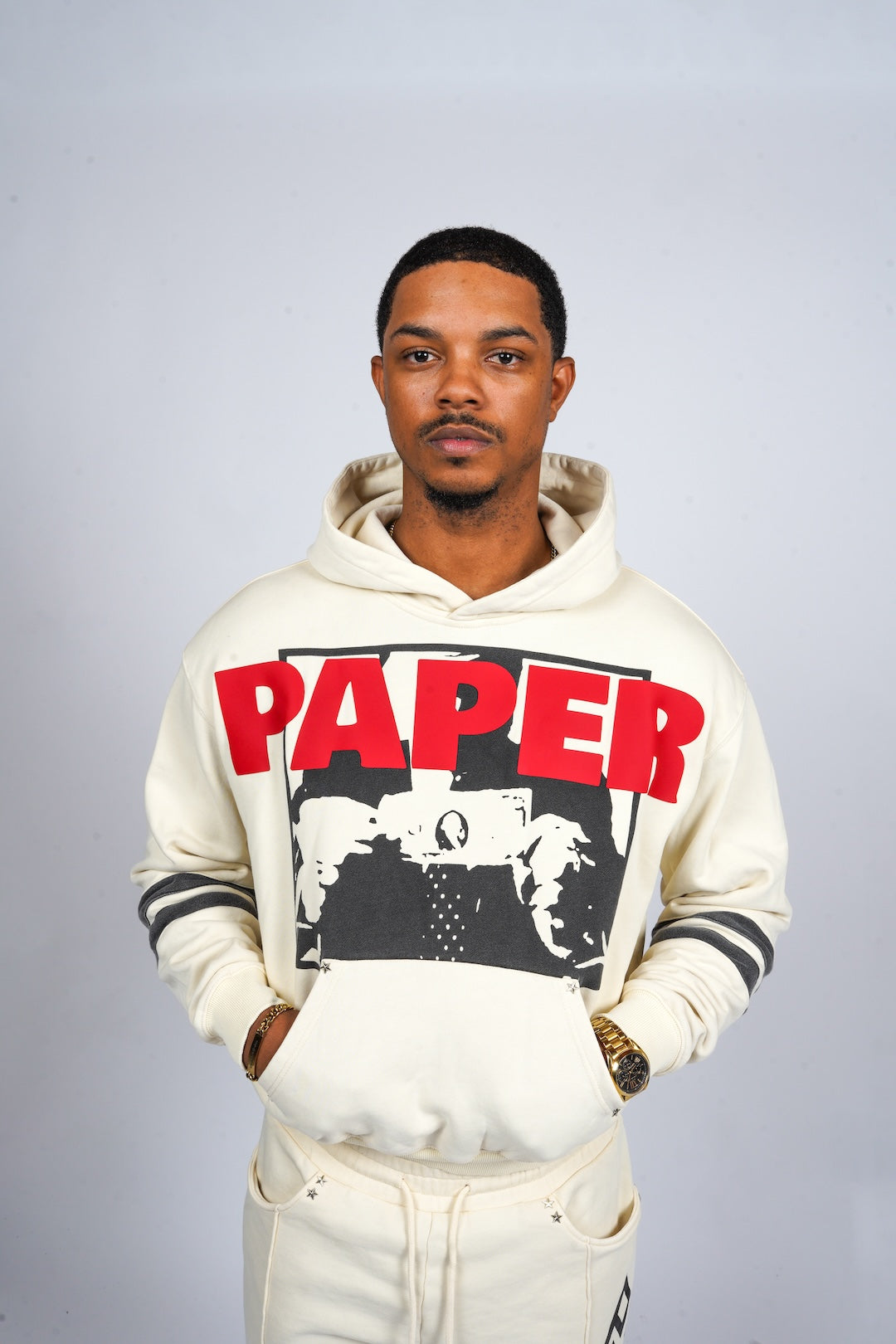 Paper Money 777 Hoodie - Bone