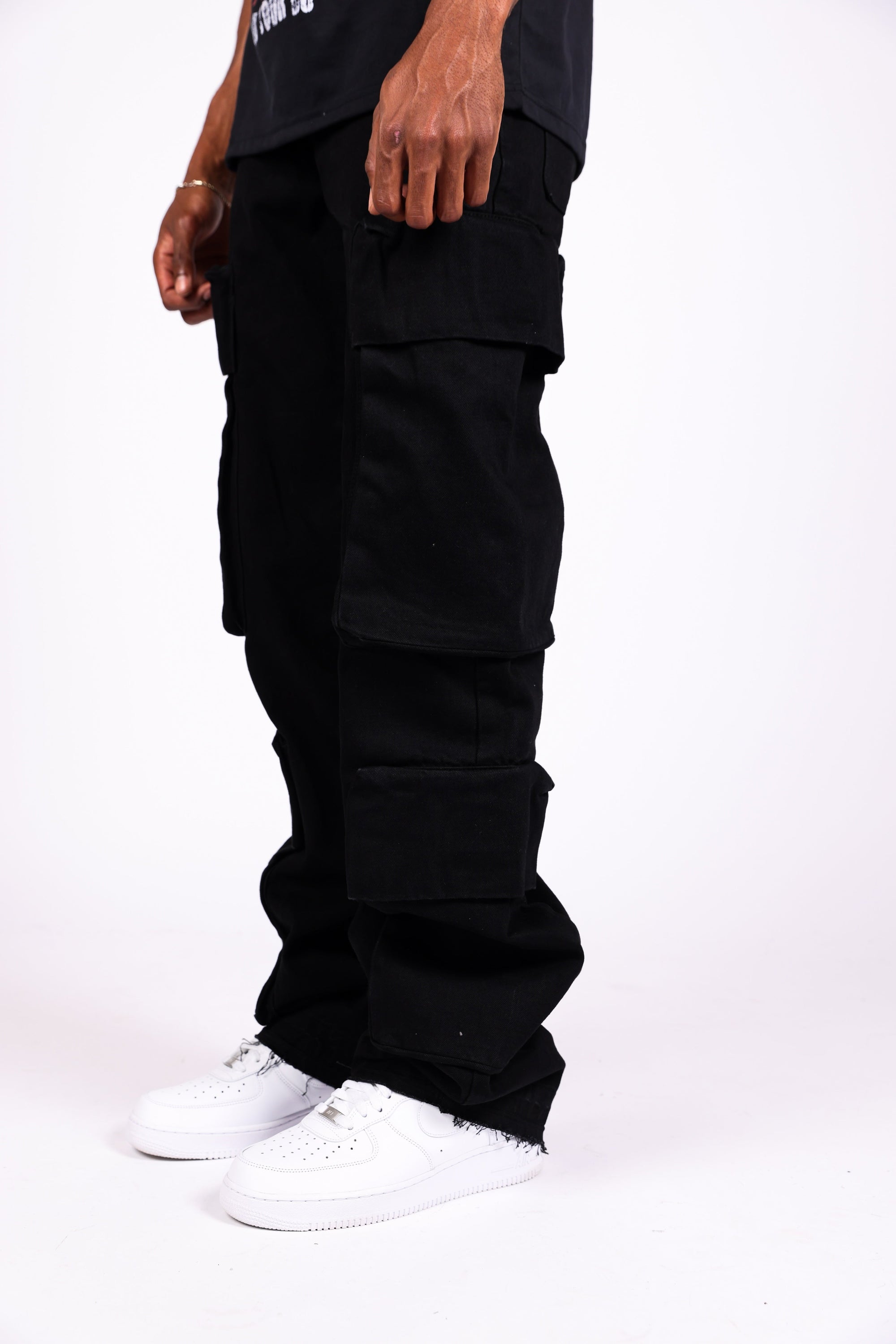Paper Money Money Bag Cargo Relaxed Black