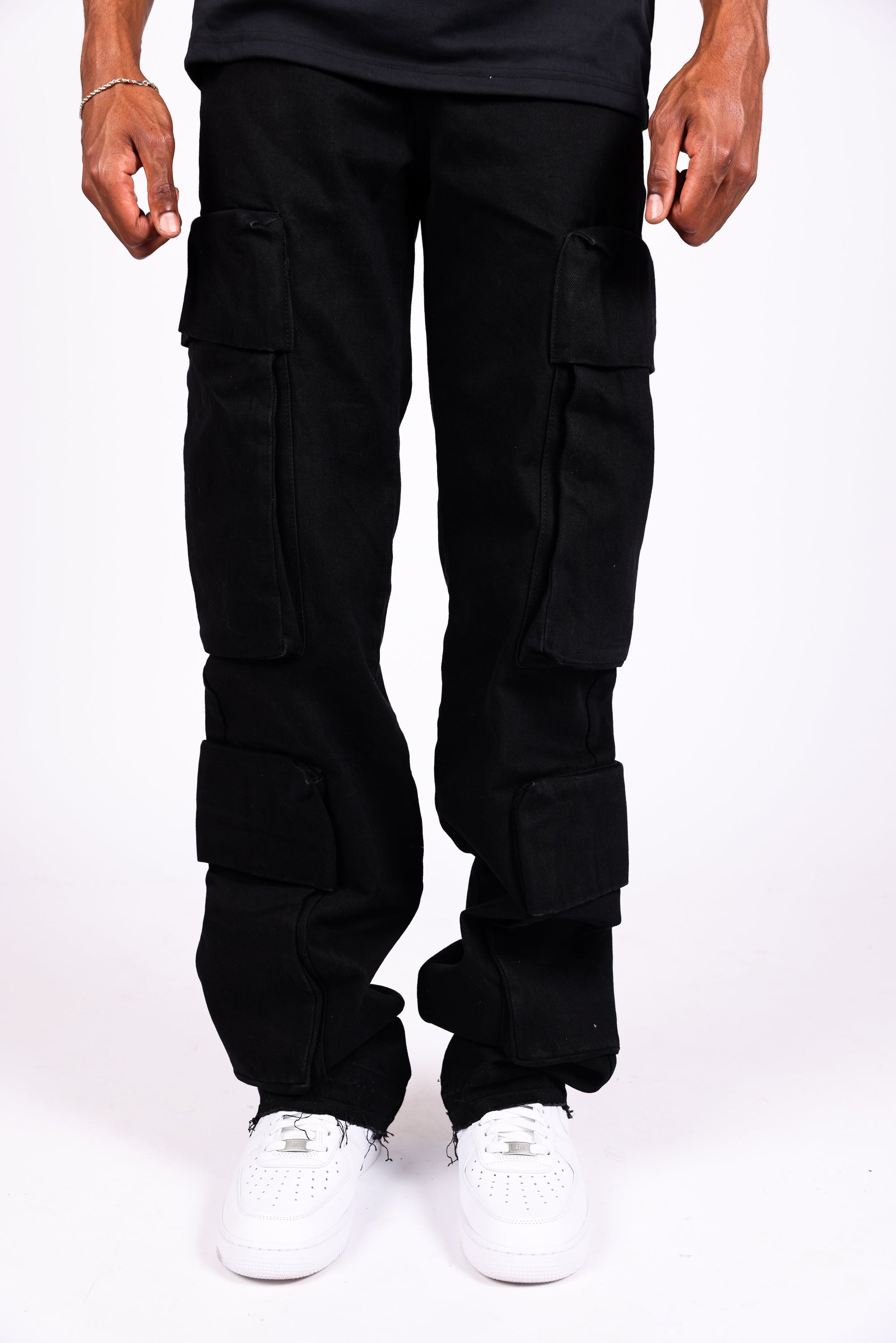 Paper Money Money Bag Cargo Relaxed Black