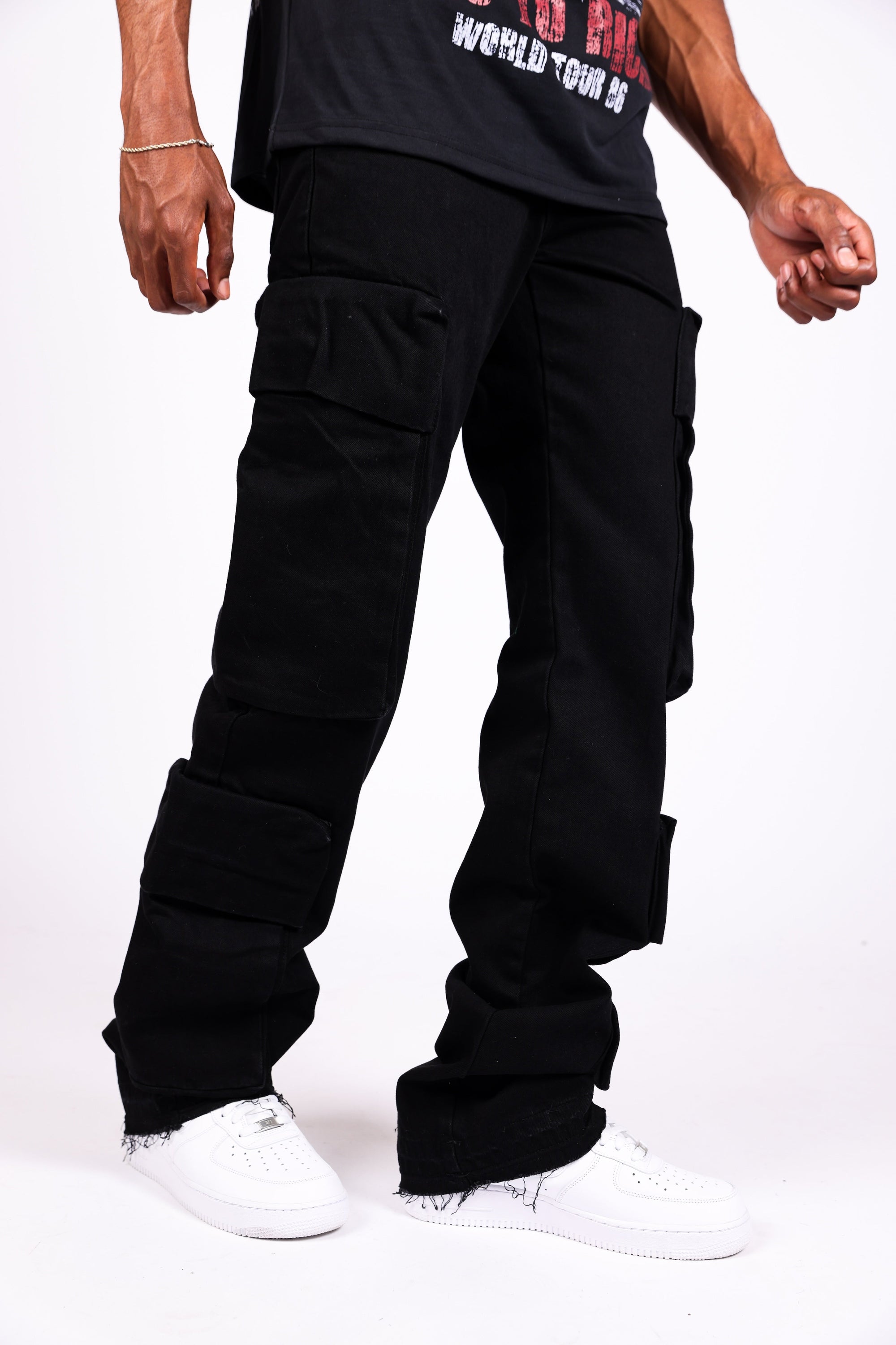 Paper Money Money Bag Cargo Relaxed Black