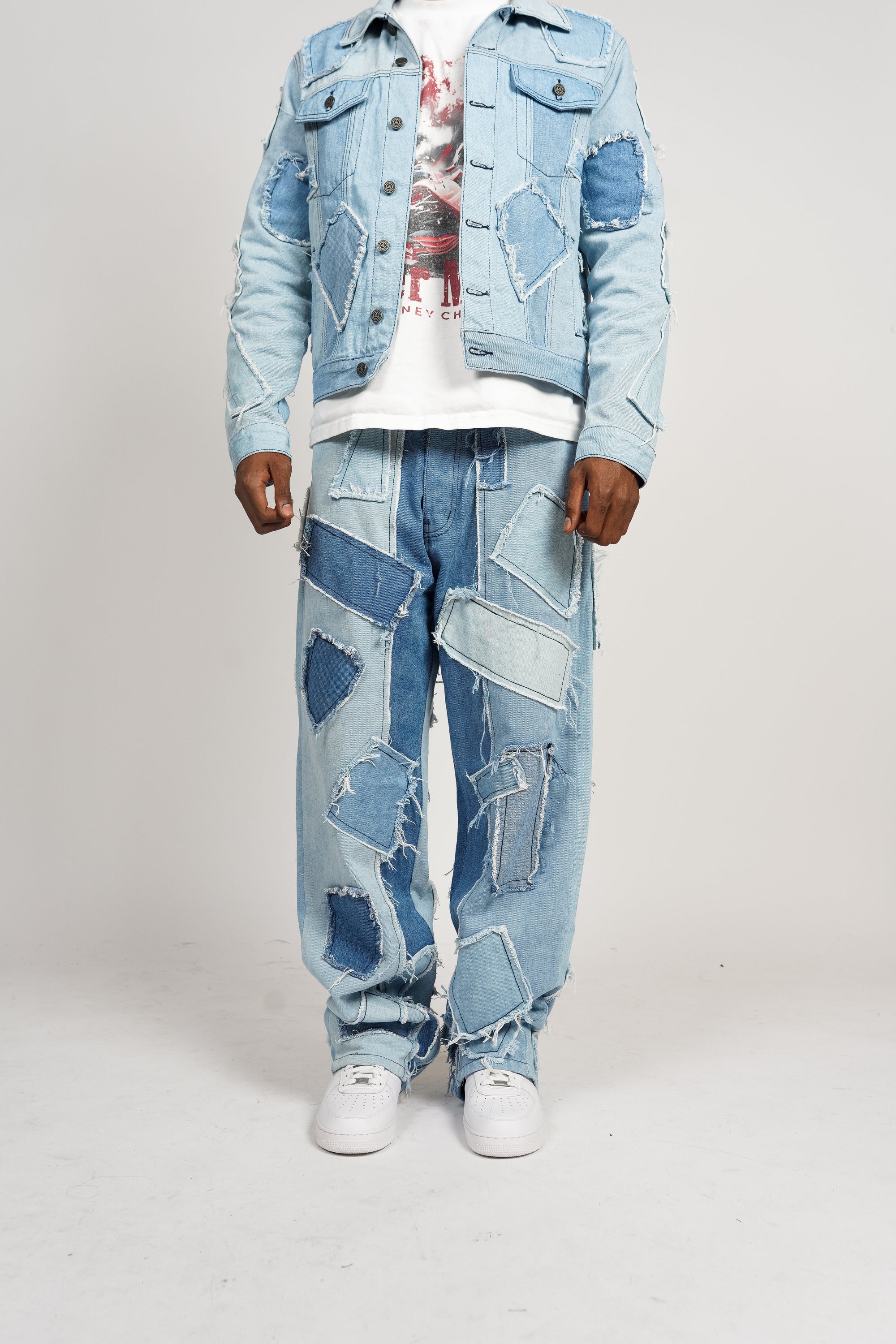 Paper Money Patch Jeans